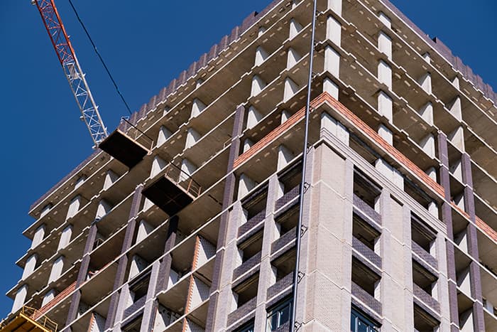 construction of a commercial building