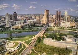 Columbus, Ohio city view