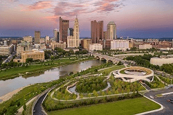 City view of downtown Columbus