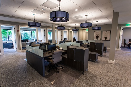 office cubicles at 750 Communications Parkway