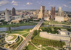 View of city from Sky