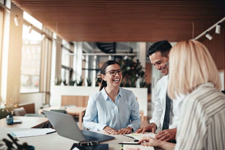 employees are excited to be back at the office in-person