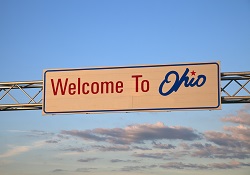 Welcome to Ohio sign